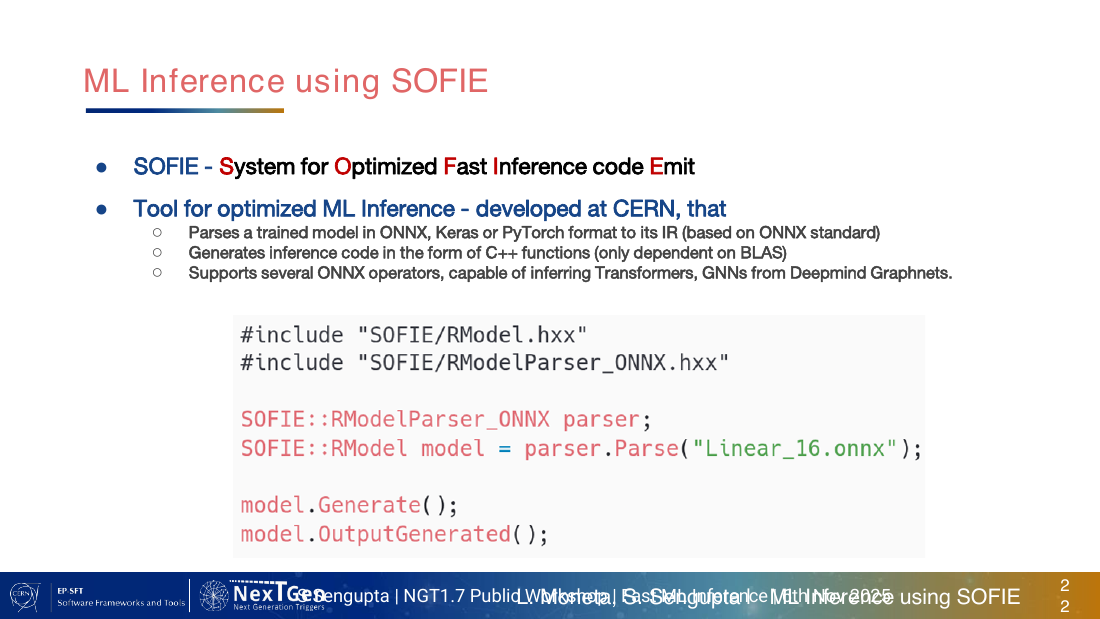 CHEP 2026 SOFIE slide 22
